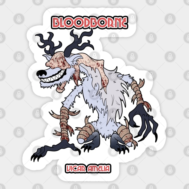 VICAR AMELIA RUBBERHOSE Sticker by Mustakro